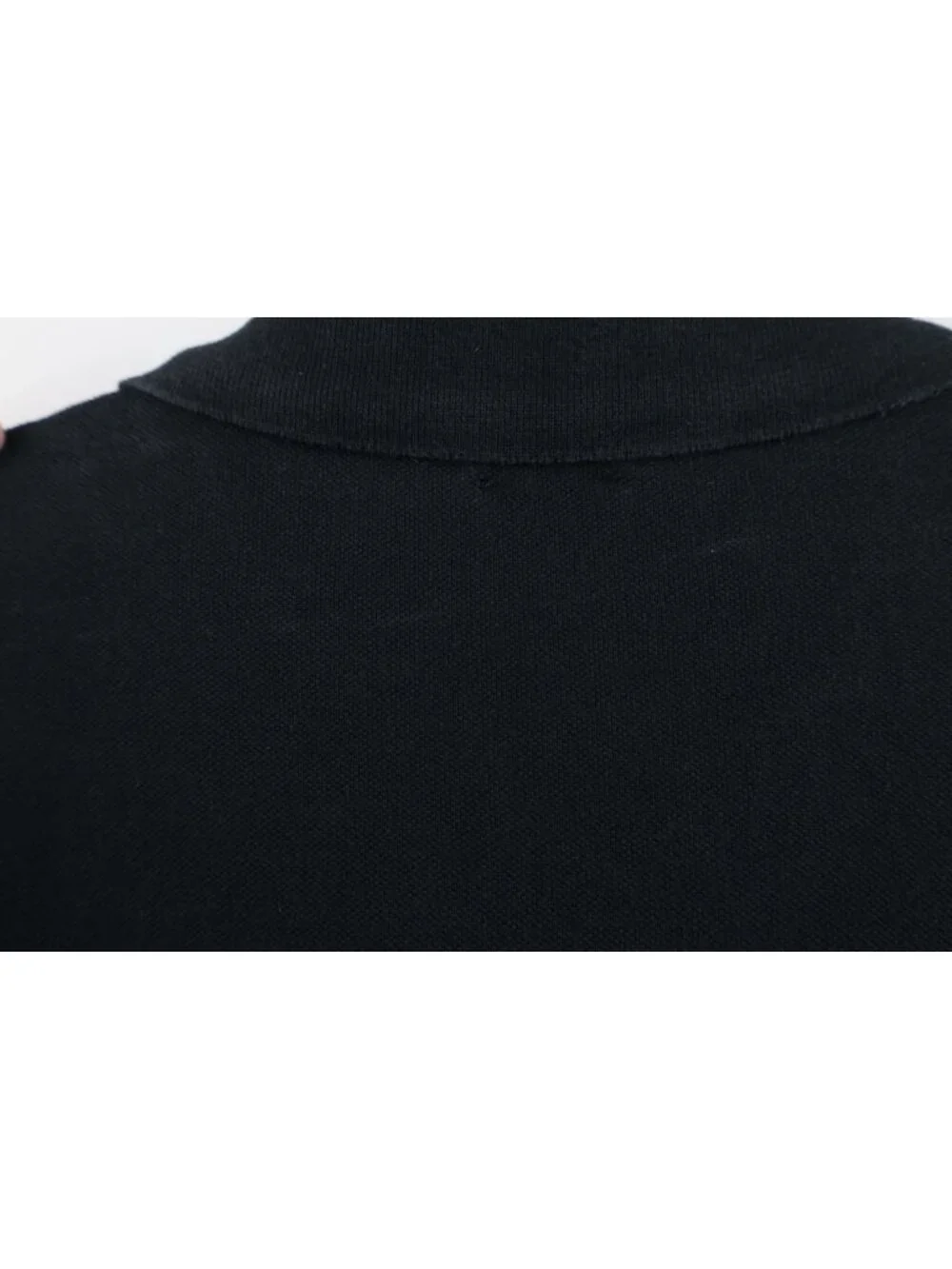 Vintage Y2K Ralph Lauren Mens XL Faded Custom Fit Long Sleeve Polo Shirt Black